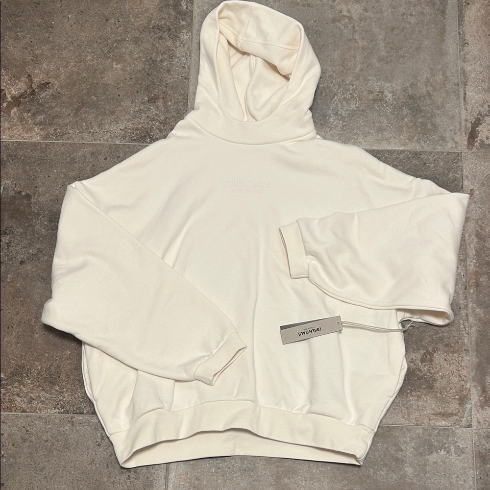 Essentials Cream Hoodie Sweater